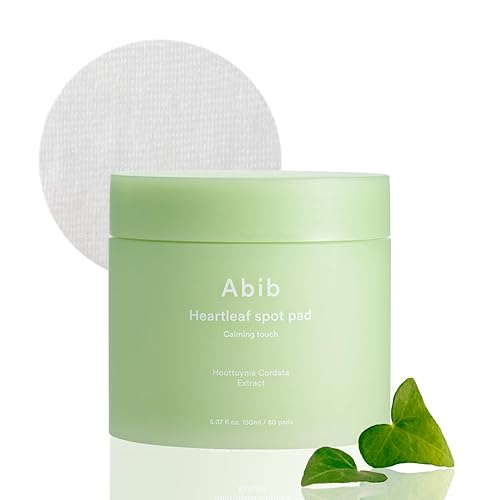 Abib Heartleaf Spot Pad 80 Count | Korean Calming Toner Pads For Acne & Sensitive Skin