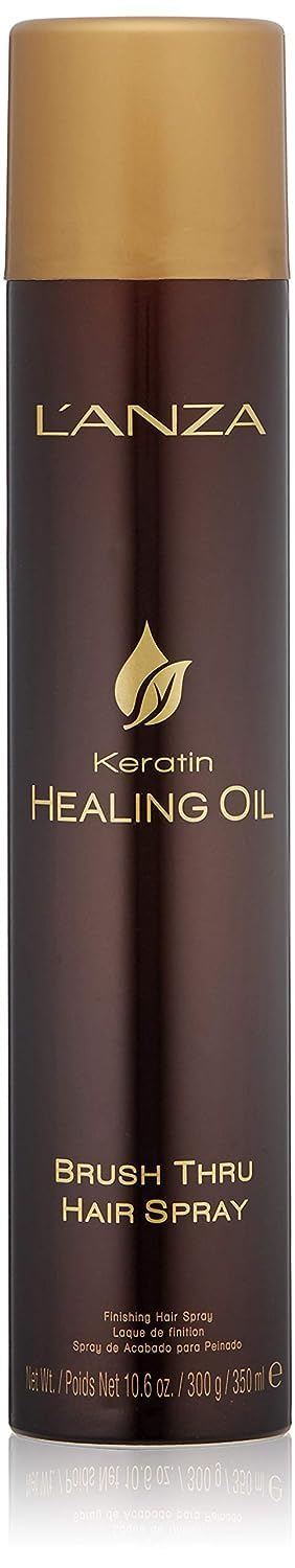 L'Anza Keratin Healing Oil Hair Spray, Medium Hold, Uv & Heat Protection, 10.6 Fl Oz