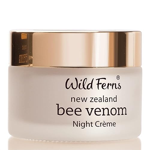 Wild Ferns Bee Venom Night Crème, 96% Natural, 1.75 Oz - Rejuvenating Skincare