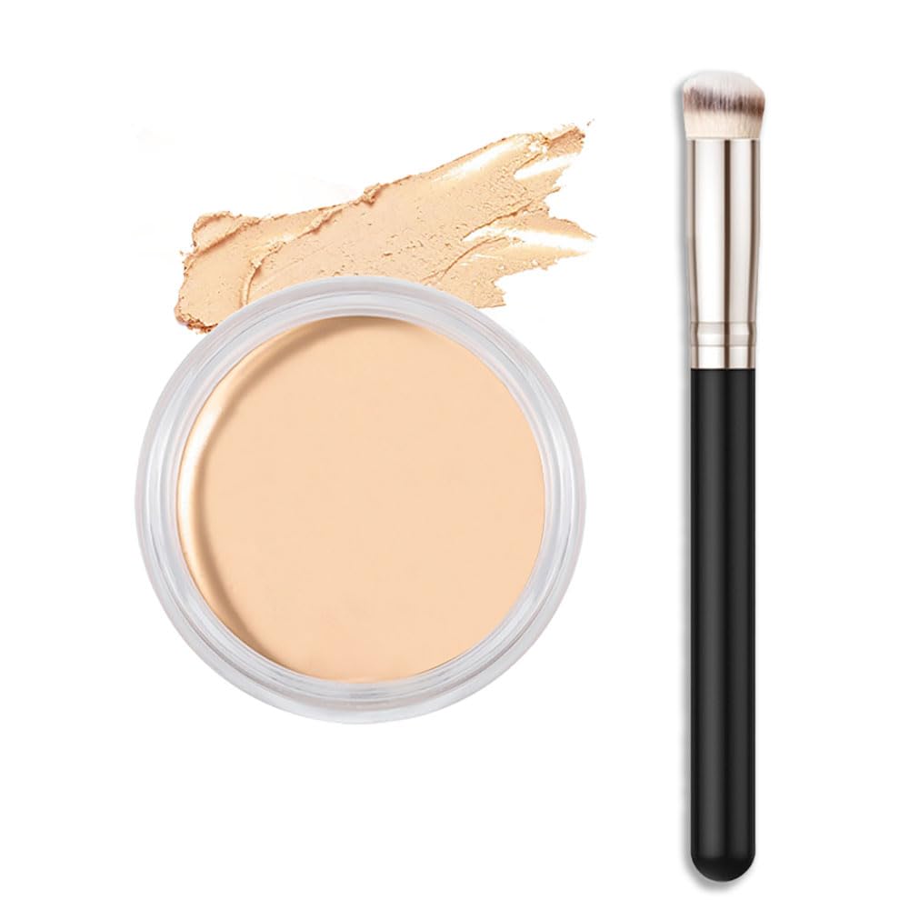 Kaely Cream Pot Concealer Set - Full Coverage, Waterproof, Under Eye Brightener, Vegan - 01 Chantilly