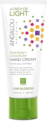 Andalou Naturals Lime Blossom Hand Cream - 3.4 Fl Oz Hydrating Moisturizer For Soft Skin