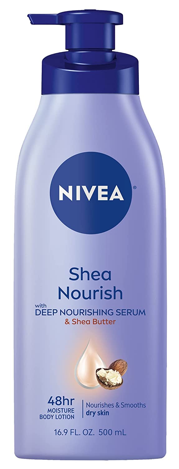 Nivea Shea Daily Moisture Body Lotion, 16.9 Oz Pump, 3 Pack - For Dry Skin, Hydrating Moist