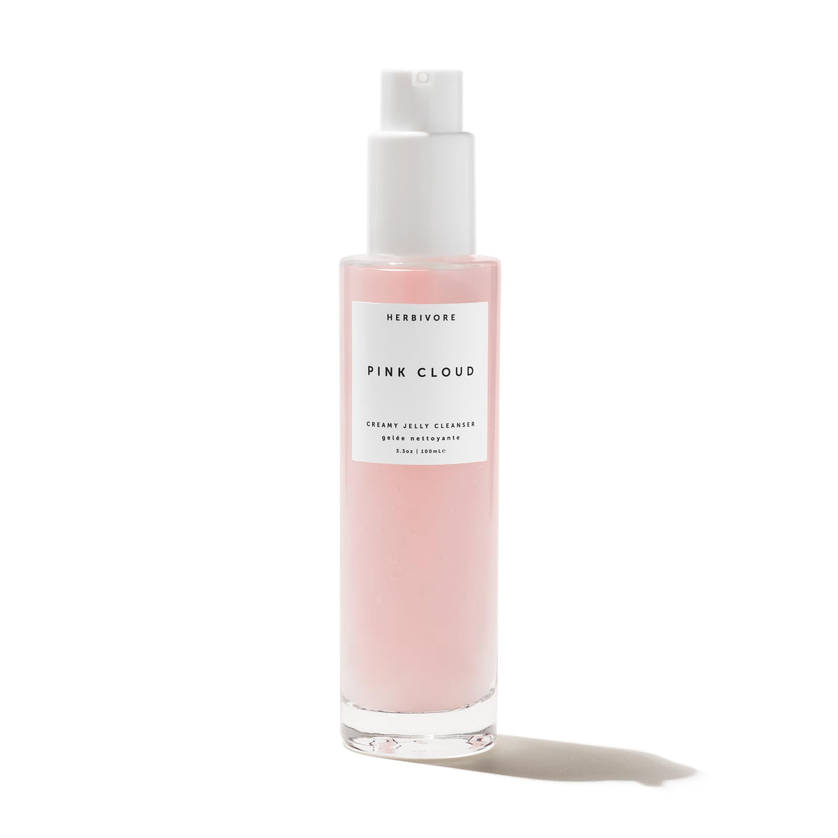 Herbivore Pink Cloud Hydrating Jelly Cleanser - Vegan Rosewater Face Wash For Sensitive Skin, 100Ml