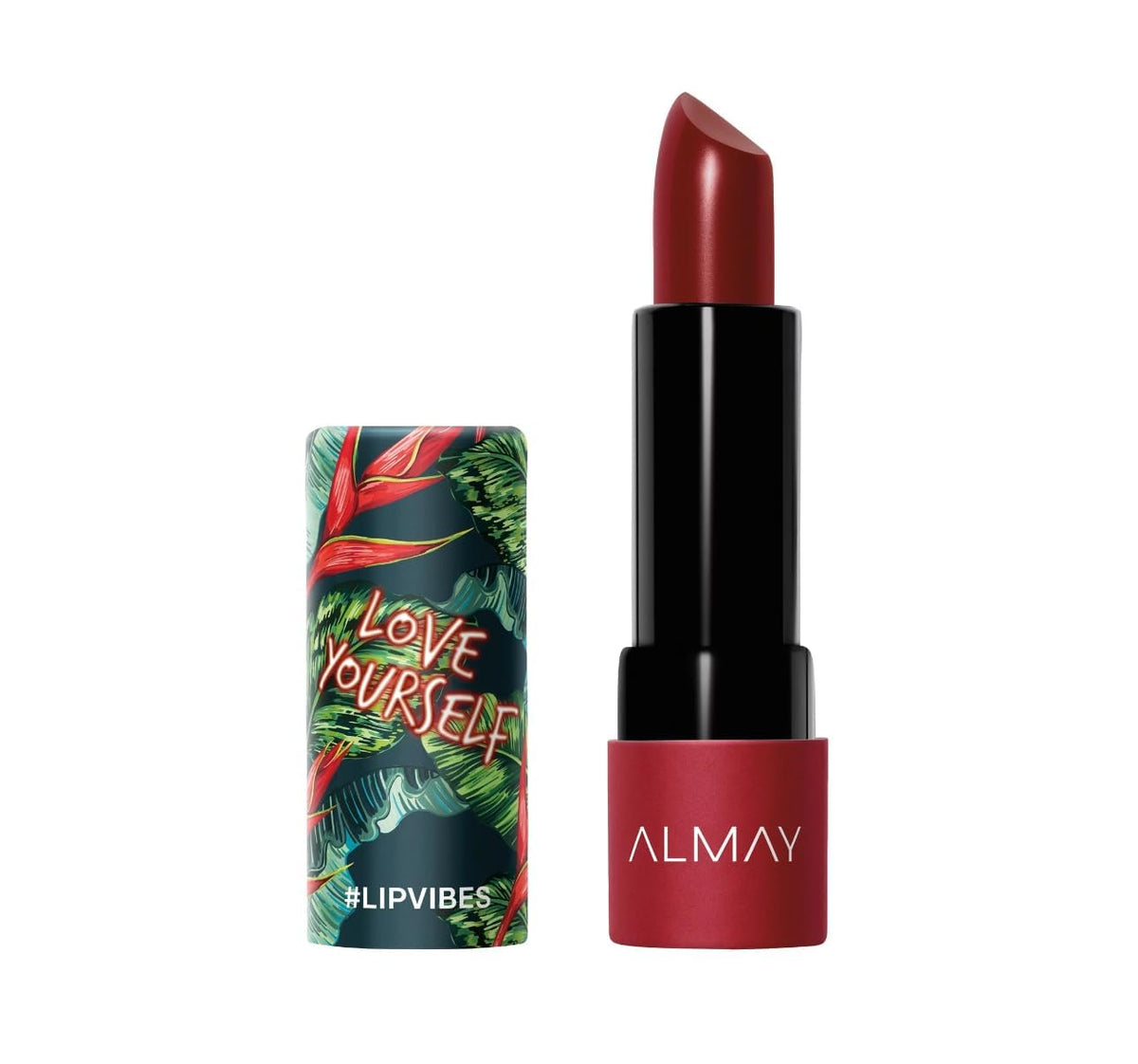 Almay Lip Vibes Lipstick, Matte Cream Finish With Vitamin E & Shea Butter, 0.14 Oz, Love Yourself