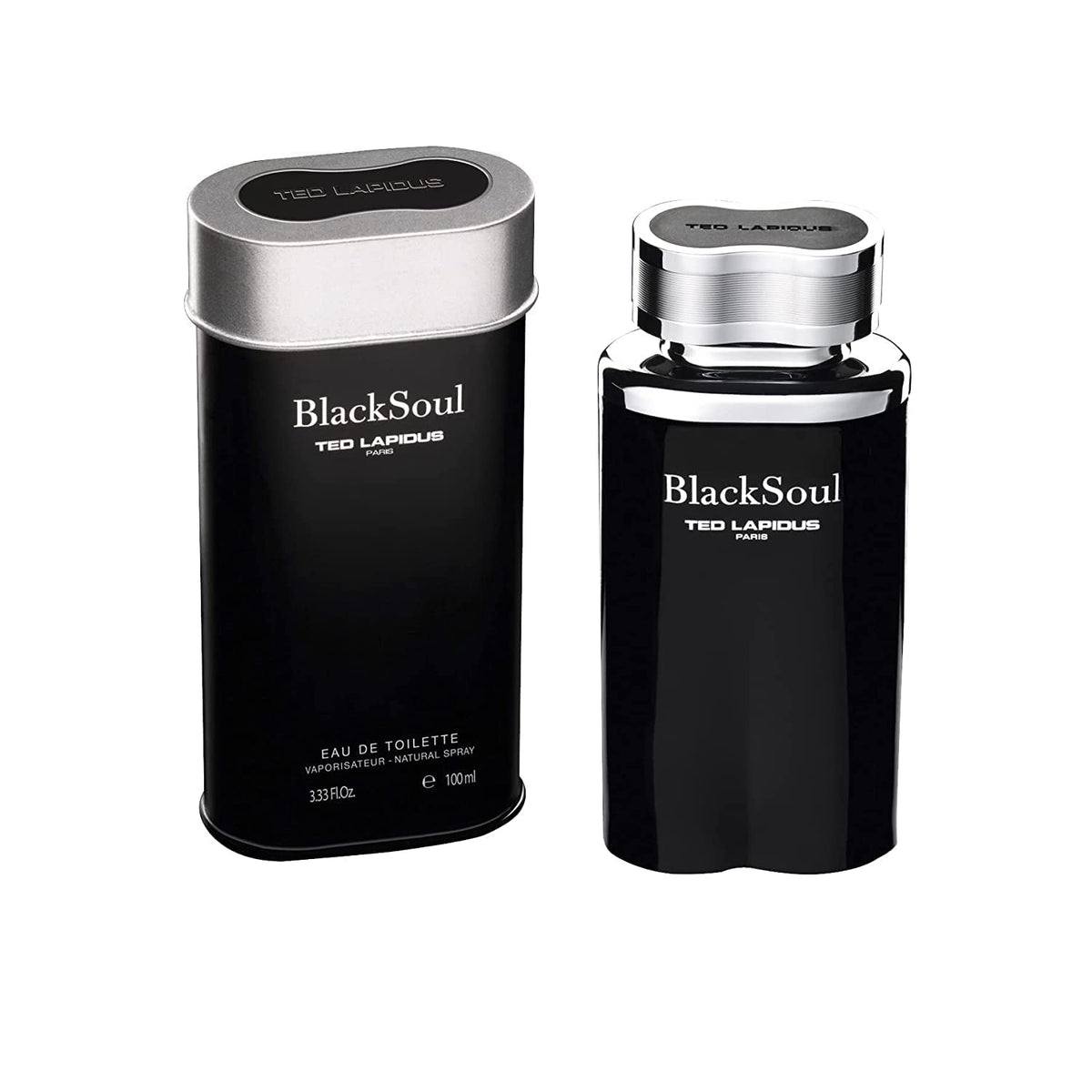 Ted Lapidus Black Soul Eau De Toilette Spray For Men, 3.3 Oz - Fragrance Perfume