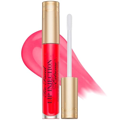 Too Faced Lip Injection Extreme Plumper - Long Lasting Strawberry Kiss, 0.14 Fl Oz