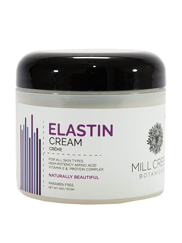 Mill Creek Botanicals Elastin Cream - 4 Ounce, Hydrating Skin Treatment For Firmness & Elasticity