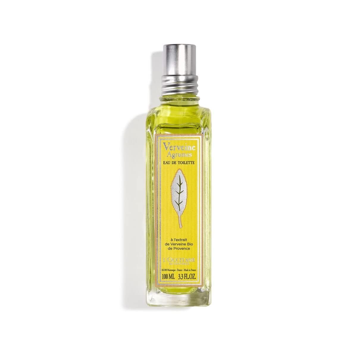 L'Occitane Citrus Verbena Eau De Toilette, Zesty Fragrance, 3.3 Fl Oz