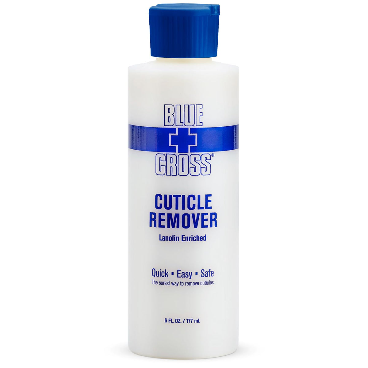 Blue Cross Cuticle Remover Liquid, 6Oz - Hydrating Cuticle Softener For Dry Nails, Made In Usa