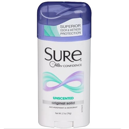 Sure Original Solid Unscented Anti-Perspirant Deodorant, 2.7 Oz, Pack Of 12