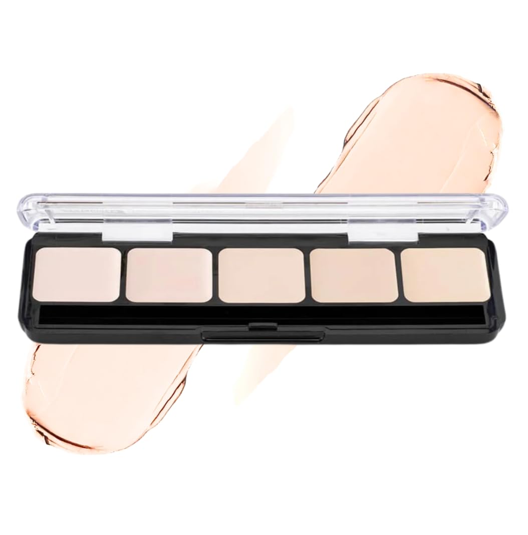 Graftobian Hd Glamour Crème Foundation Palette - Ultra Light 5 Color Full Coverage Makeup