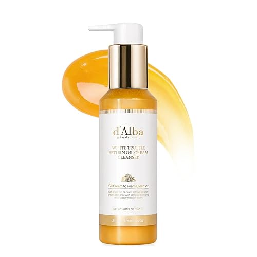 D'Alba Piedmont White Truffle Oil Cleanser - Vegan, Hydrating, For Sensitive Skin, 5.07 Fl Oz