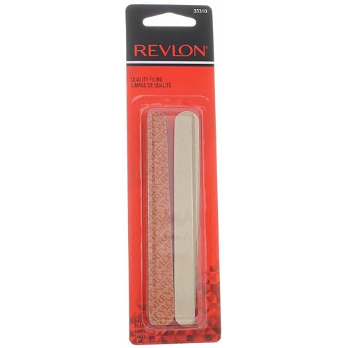 Revlon Compact Emery Board - 10 Count (Pack Of 4) - Beige & Brown Nail File Set