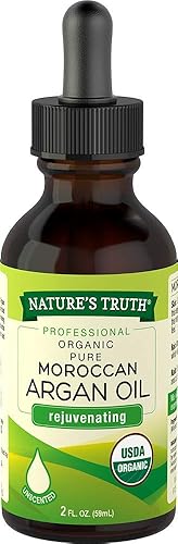 Nature'S Truth Organic Argan Oil Serum, 2 Fl Oz - Rejuvenating Moisturizer For Skin And Hair