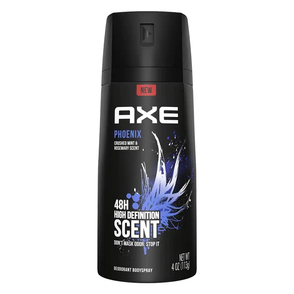 Axe Body Spray For Men, Phoenix, 4 Oz, Pack Of 6 - Long-Lasting Freshness And Confidence