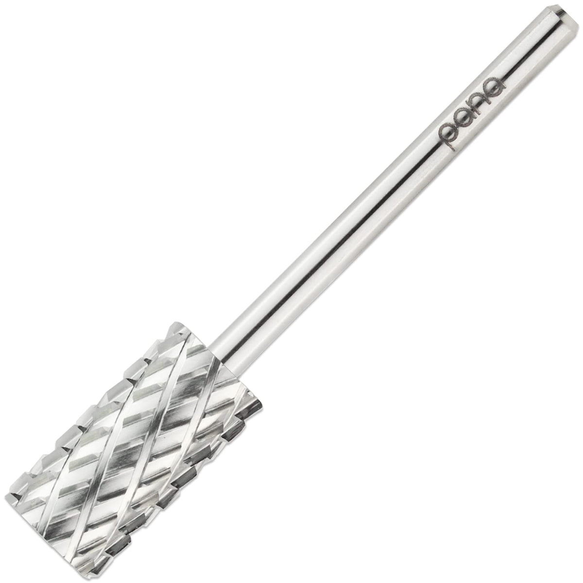 Pana Large Barrel Silver Nail Drill Bit - 3/32&quot; Shank, 4X Coarse Grit For Acrylic & Gel