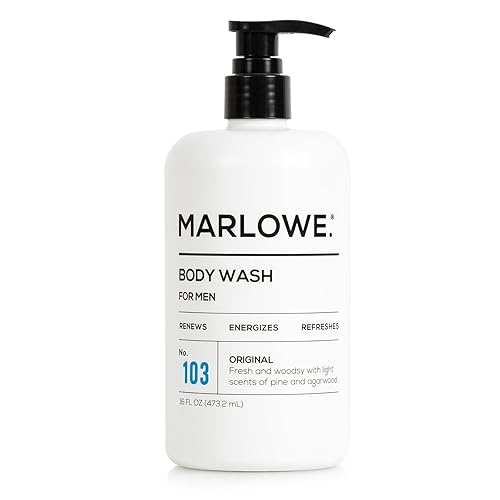 Marlowe. No. 103 Men'S Body Wash 16 Oz - Energizing, Moisturizing With Pine & Agarwood Scent