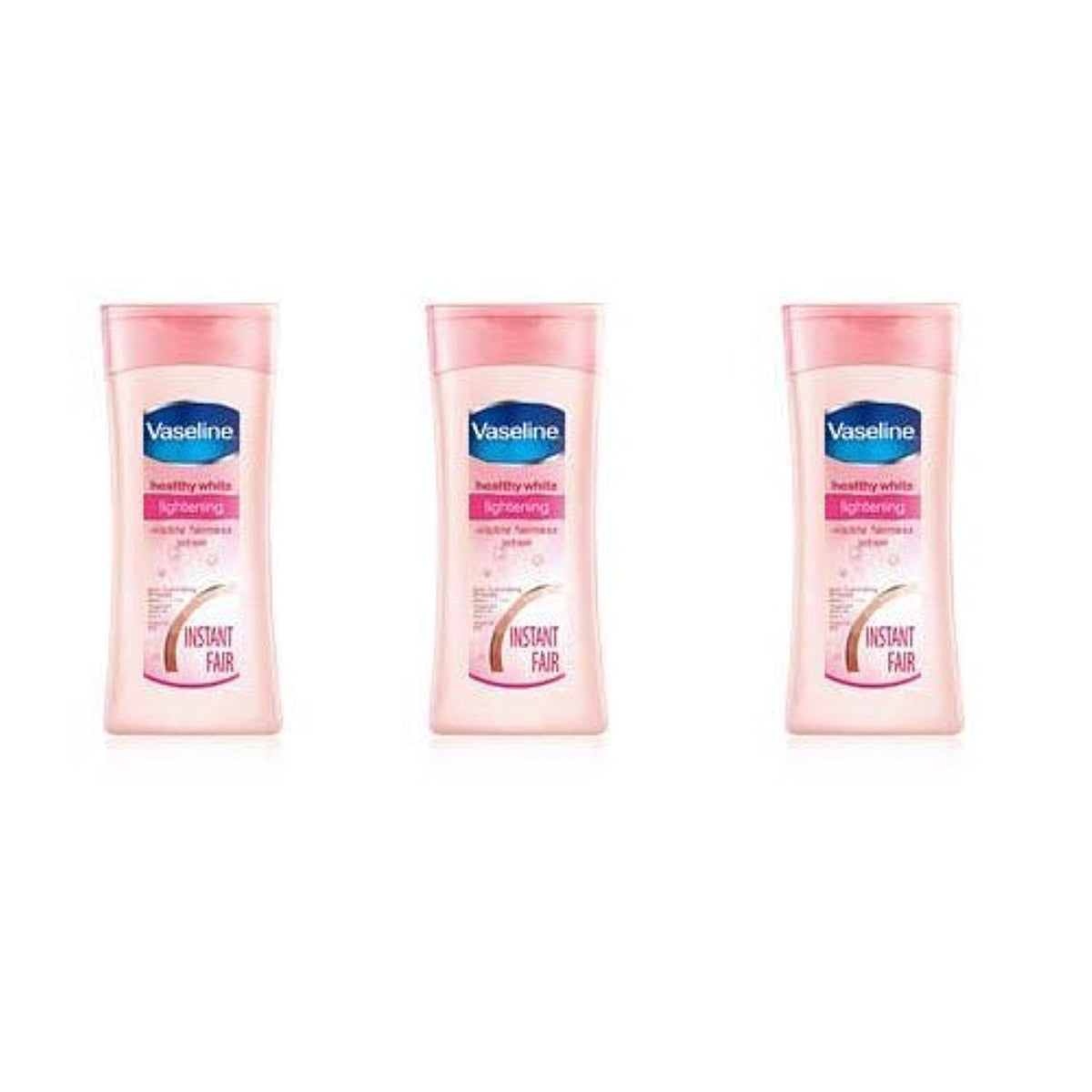 Vaseline Healthy White Skin Lightening Lotion, 3 Pack, 100Ml Each - Nourishing & Brightening