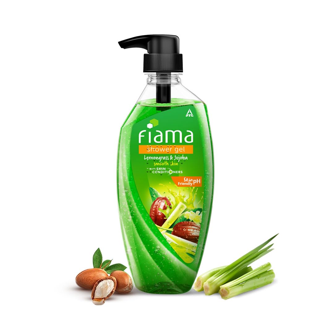 Fiama Shower Gel With Lemongrass & Jojoba, 550Ml - Refreshing Body Cleanser