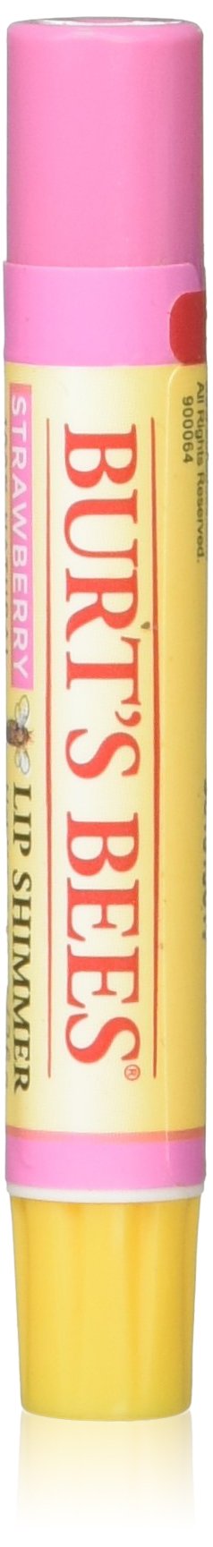 Burt'S Bees Lip Shimmer Strawberry, 4 Pack, 0.09 Ounce – Moisturizing Color & Shine