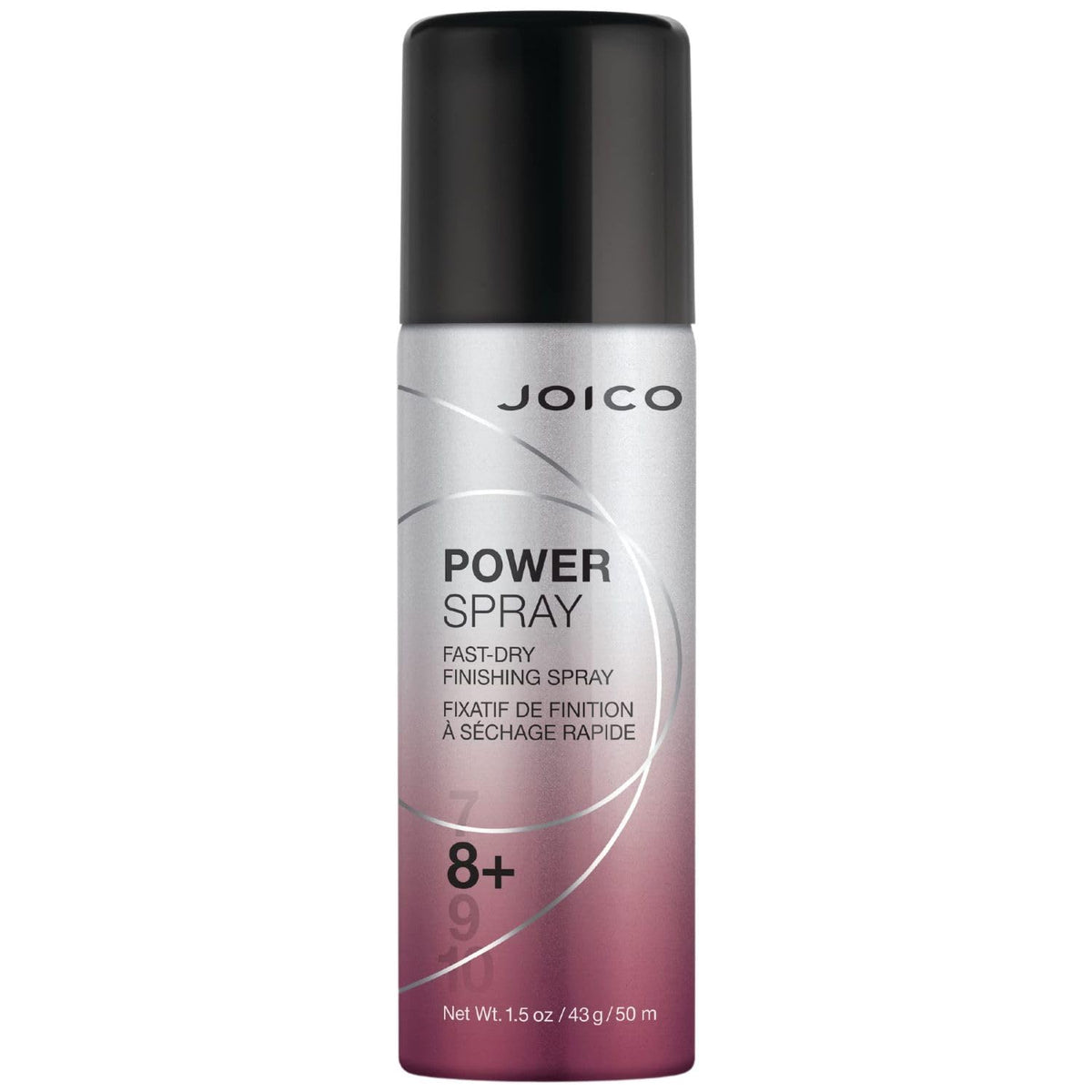 Joico Power Spray Fast-Dry Finishing Spray, 1.69 Fl Oz - 72 Hour Hold, Protects Against Heat &