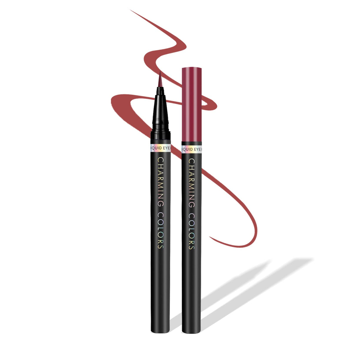 Music Flower Waterproof Colored Matte Eyeliner Pen - Wine Red, Smudge Resistant, Precise Tip