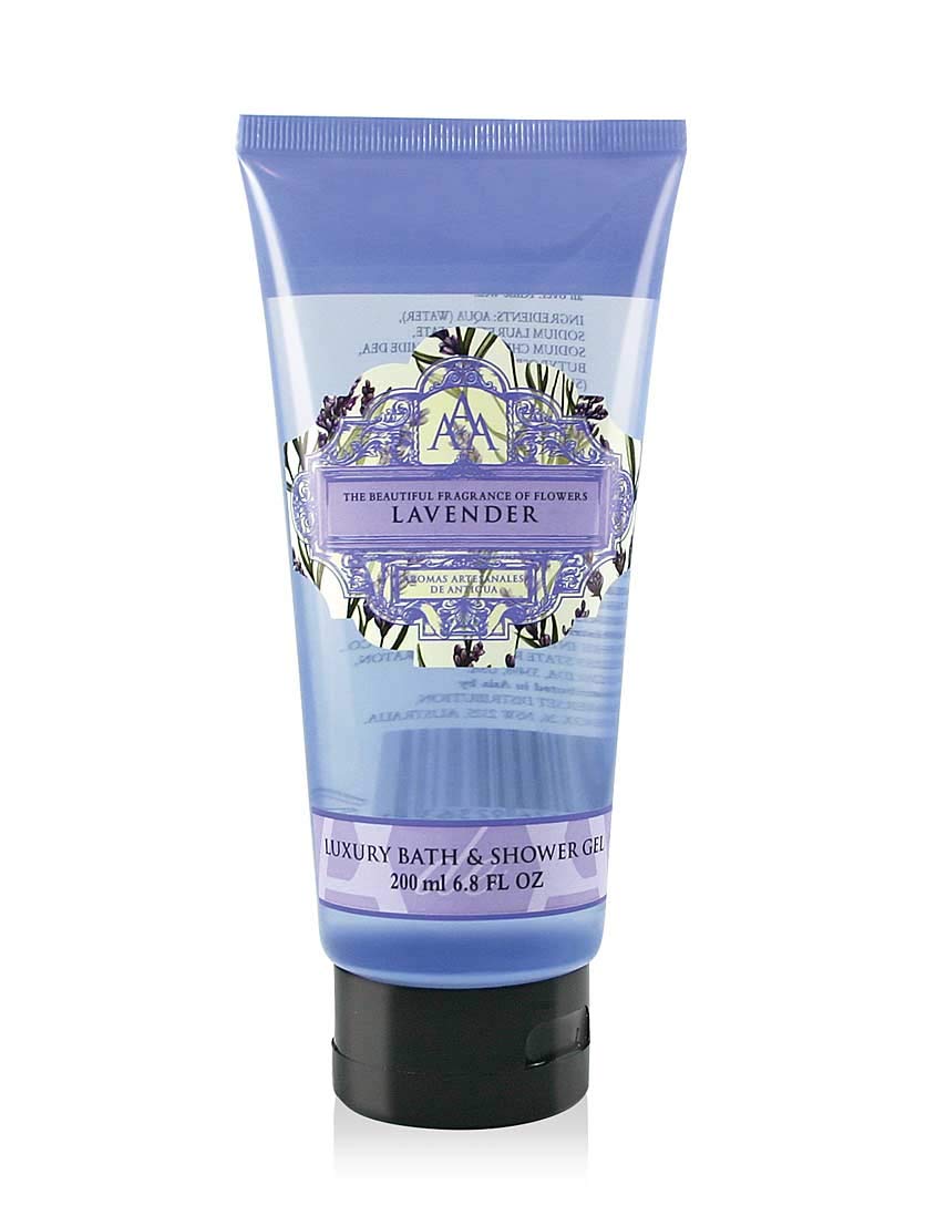 Aaa Floral Lavender Luxury Bath & Shower Gel With Shea Butter - 200 Ml, 6.8 Fl Oz