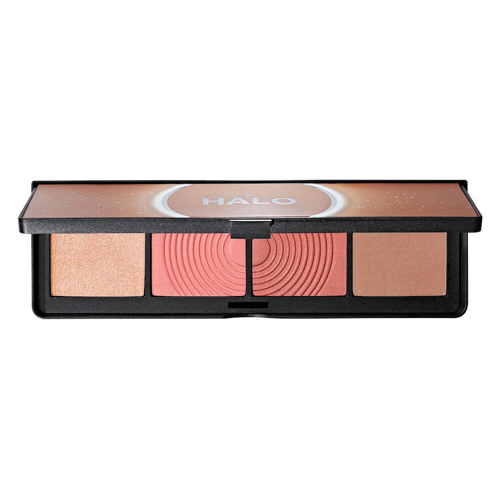 Smashbox Halo Sculpt + Glow Face Palette, Contour & Highlighter, 0.55 Oz, Back To Cali