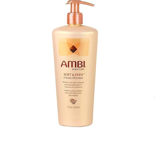 Ambi Skincare Soft & Even Creamy Oil Lotion, 12 Fl Oz - Hydrating Skin Moisturizer