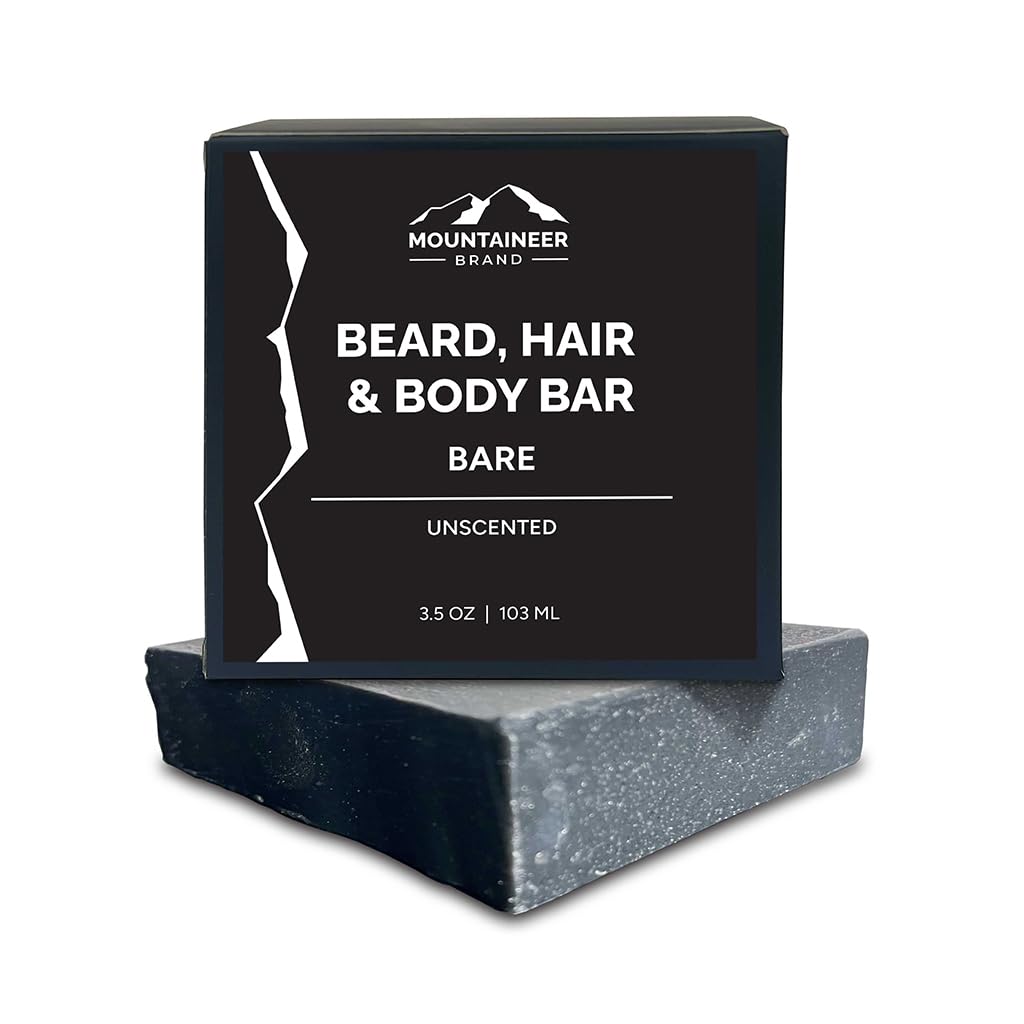 Mountaineer Brand All-Natural Beard, Hair & Body Bar Soap - 4Oz For Sensitive Skin