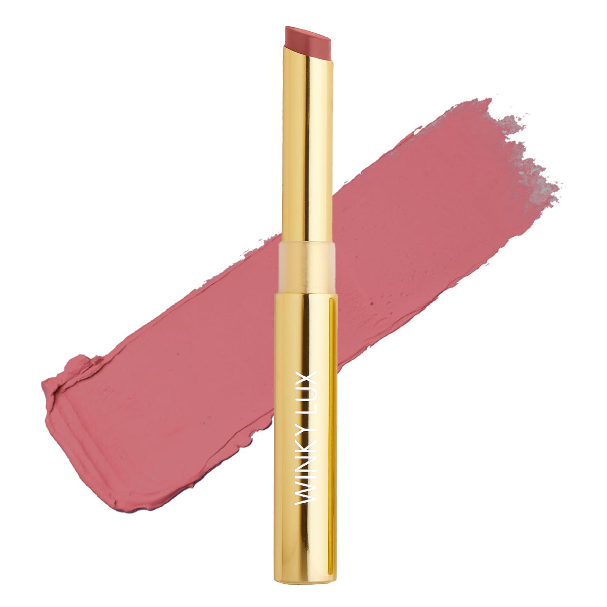 Winky Lux Skinny Plump Lipstick - Natural Plump, Long-Lasting Matte, Deep Berry Rose