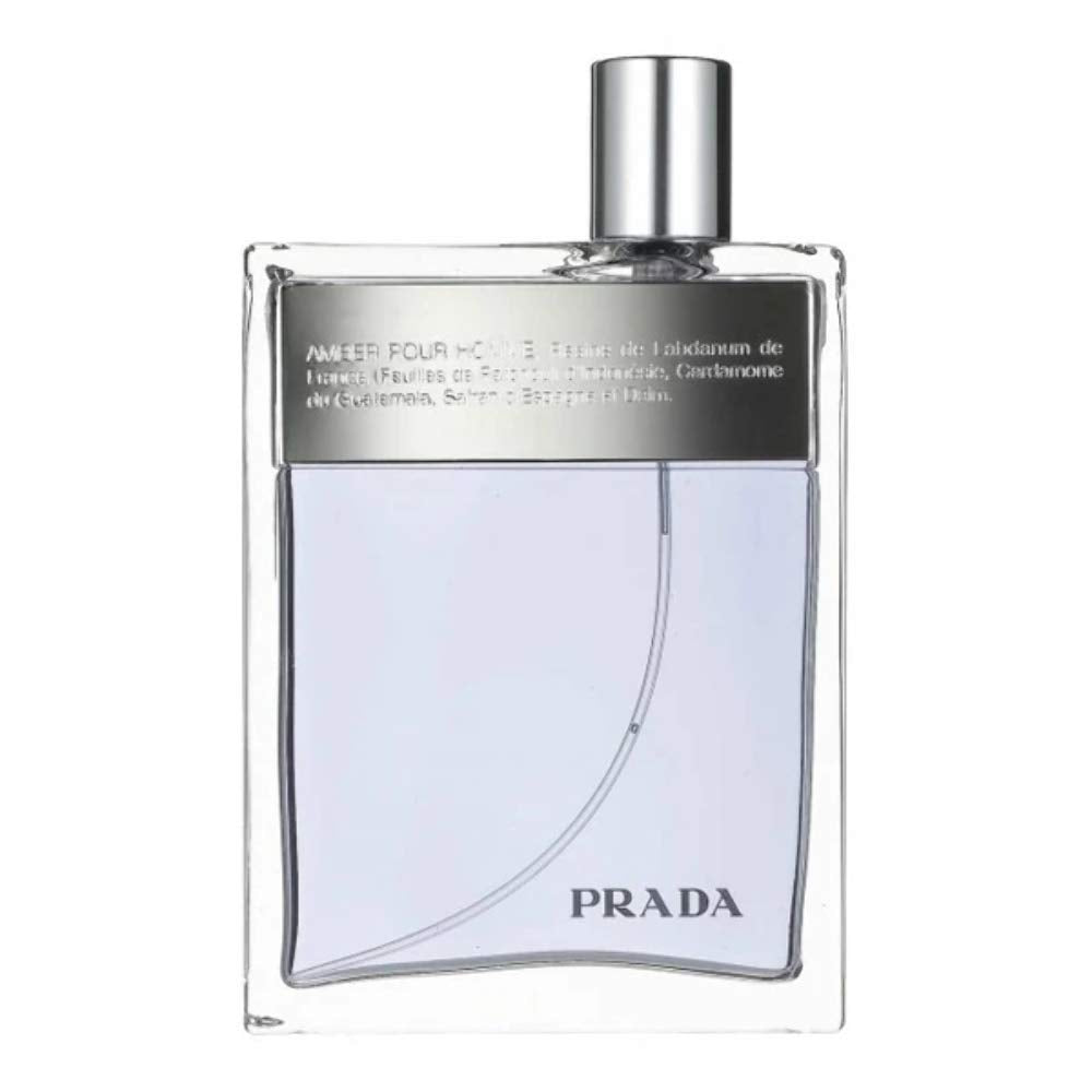 Prada Cologne For Men 3.4 Oz Eau De Toilette Spray - Black Fragrance By Prada