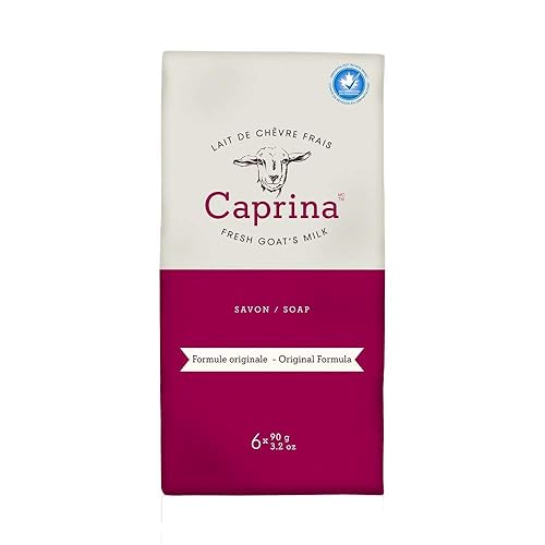 Caprina By Canus Goat'S Milk Soap, Original Formula, 3.2 Oz, Pack Of 6 - Moisturizing Clean