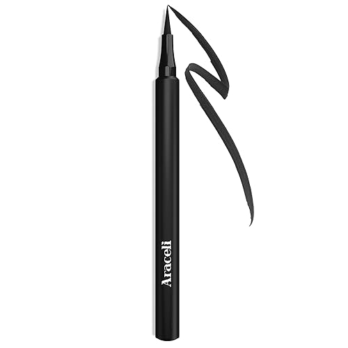 Araceli Beauty Liquid Eyeliner - Water Resistant, Long-Lasting, Smudge-Proof, Black