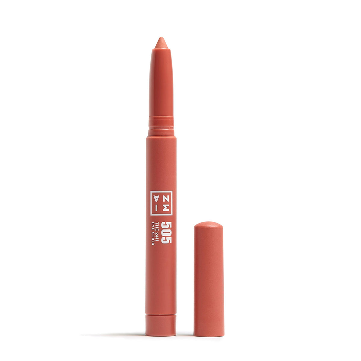 3Ina 24H Eye Stick - Waterproof Creamy Eyeshadow & Eyeliner, Matte Brick Red, 0.05 Oz