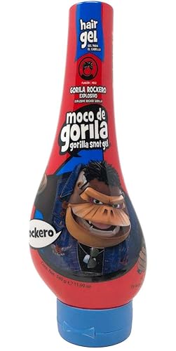 Moco De Gorila Rockero Hair Gel - Extreme Hold Styling Gel, 11.9 Oz Squizz Bottle