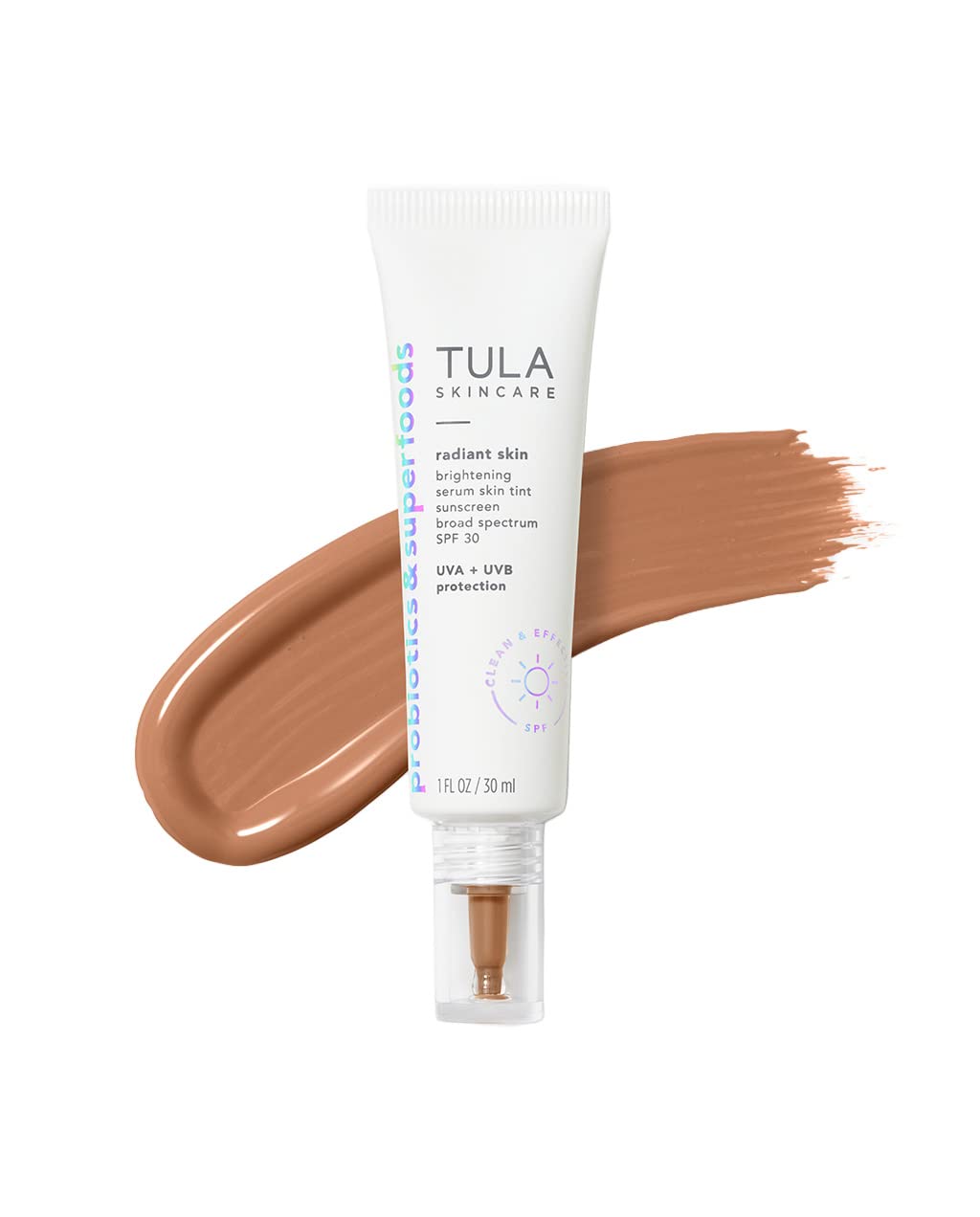 TULA Radiant Skin Brightening Serum Tint SPF 30 - Shade 20, 1 Fl Oz - Sunscreen & Skin Perfector