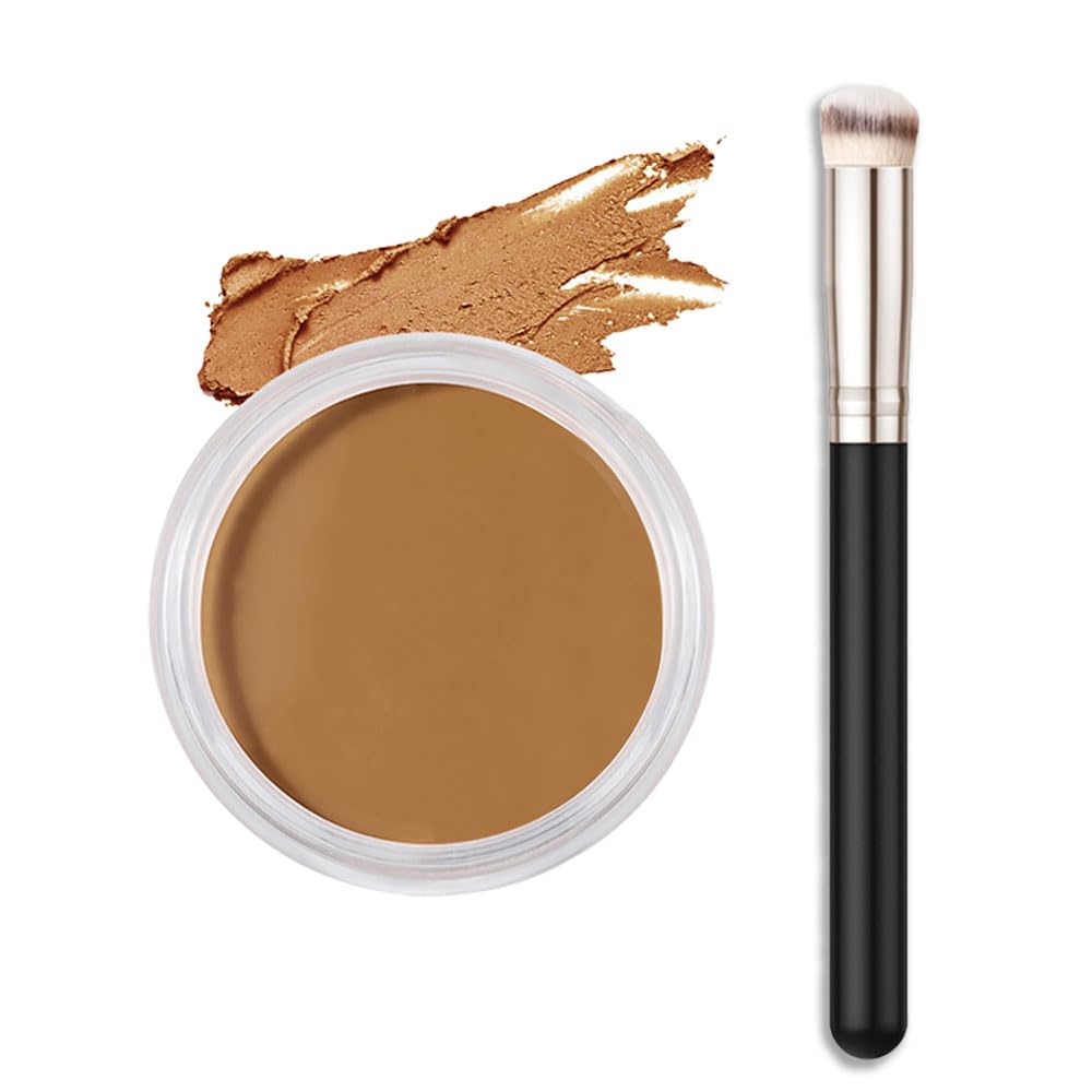 Kaely Cream Pot Concealer Set - Full Coverage, Waterproof, Brighten Dark Circles, Vegan, 0.28 Oz