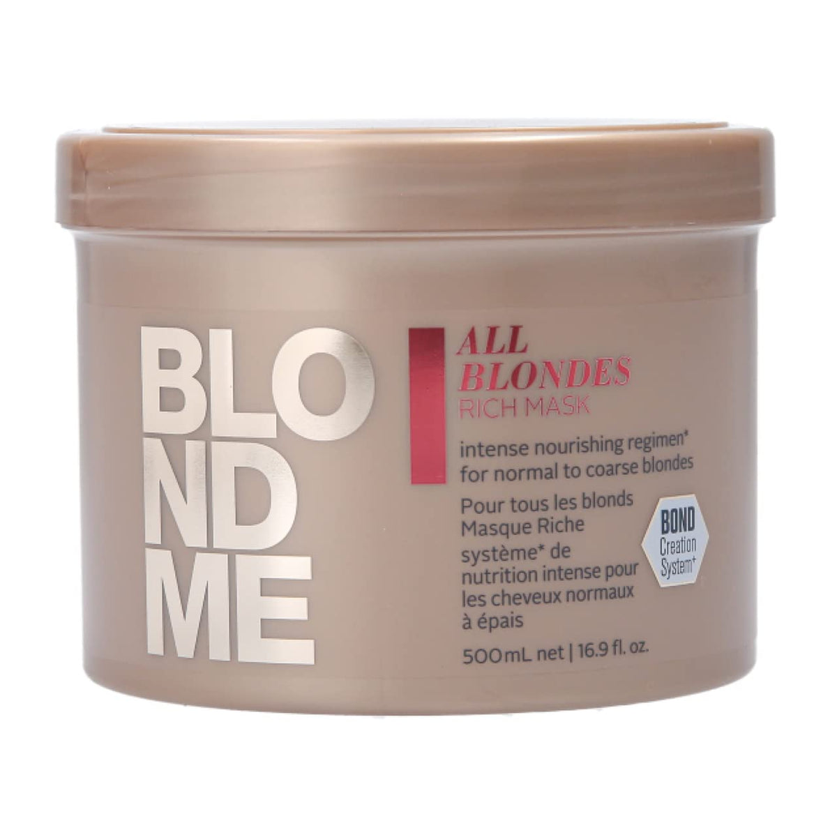 Blondme All Blondes Rich Mask - 500Ml Nourishing Hair Treatment For Blondes