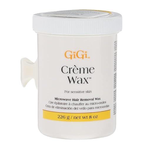 Gigi Crème Wax For Sensitive Skin - 8 Oz Microwave Hair Removal Wax