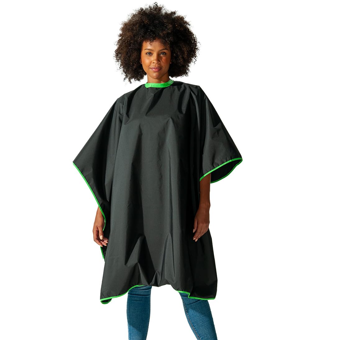 Colortrak Eco Cutting/Styling Cape - 57.5”L X 49”W, Waterproof, Bleach-Proof, Re