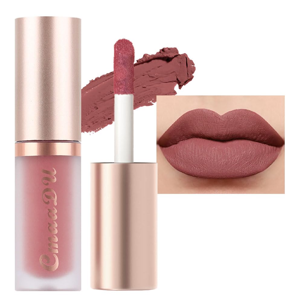 Evpct Mauve Matte Liquid Lipstick Set - 24 Hour Long-Lasting Velvet Finish For Black Women