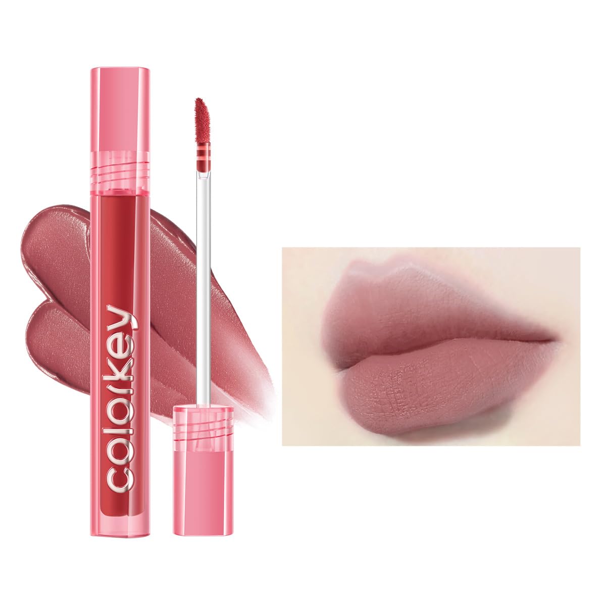 Colorkey Airy Velvet Lip Tint - Matte, Longwear, Waterproof, Non-Sticky, P251 Dream Pink, 3G