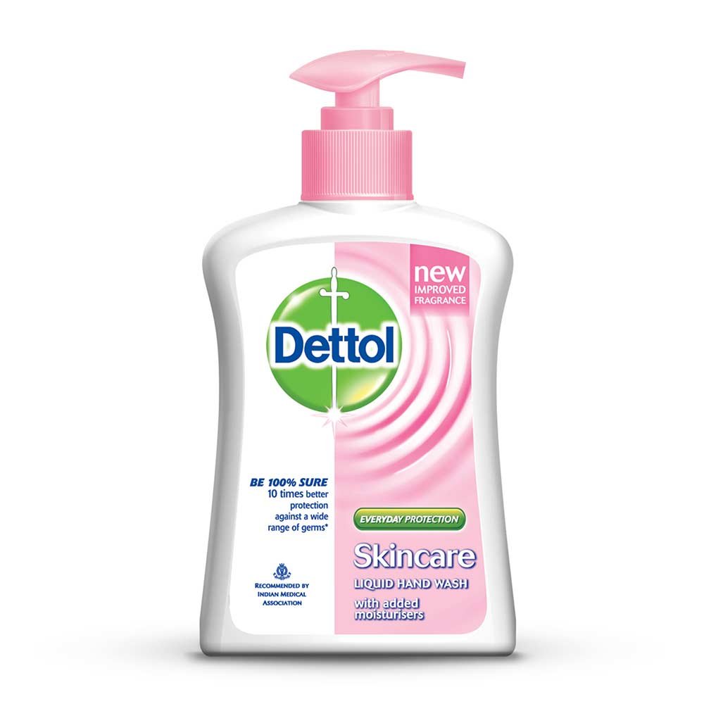 Dettol Skincare Liquid Hand Wash, 200Ml - Moisturizing Formula For Healthy Hands