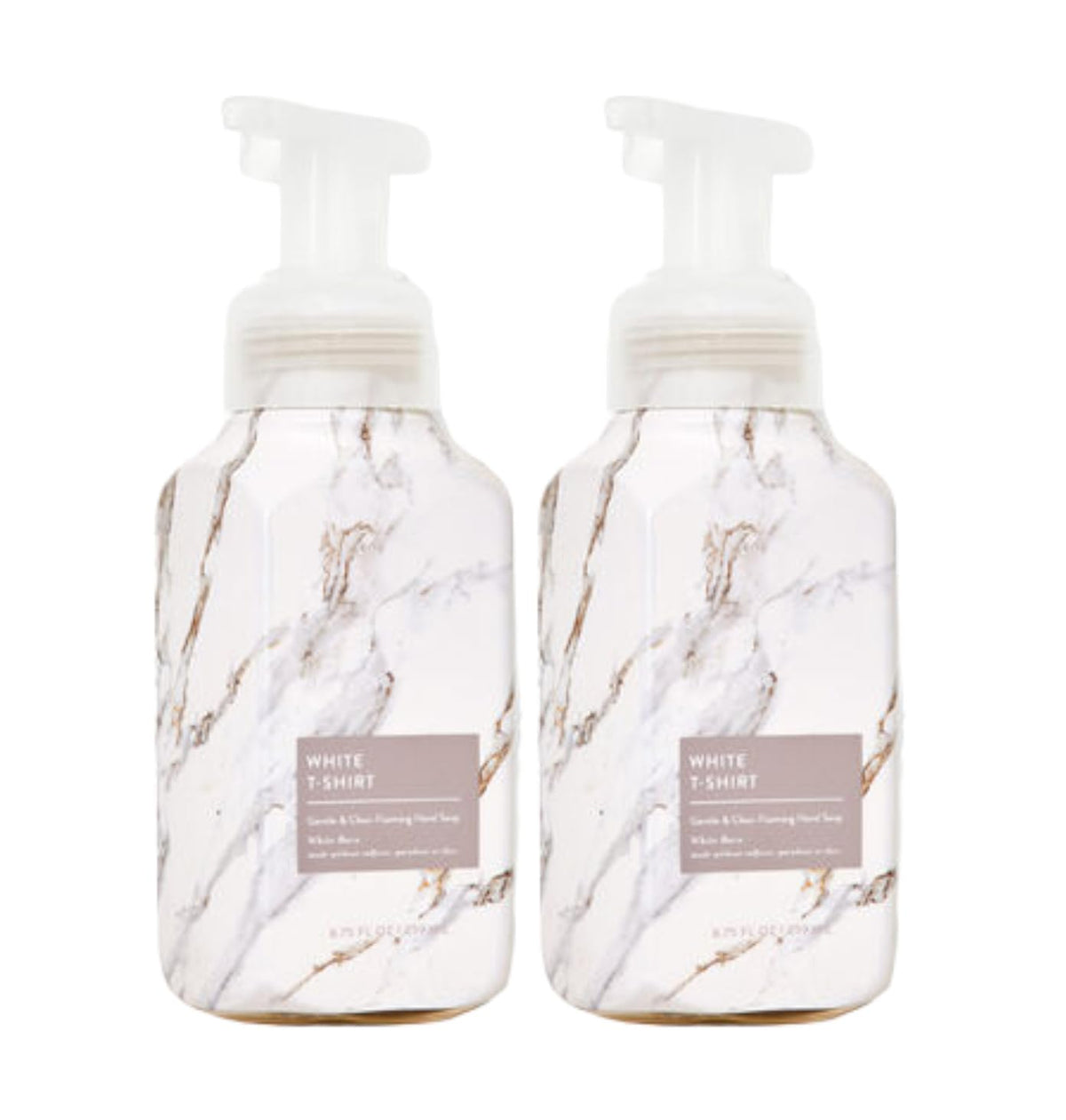 Bath & Body Works Gentle Foaming Hand Soap 2-Pack, 8.75 Ounce - White T-Shirt Scent