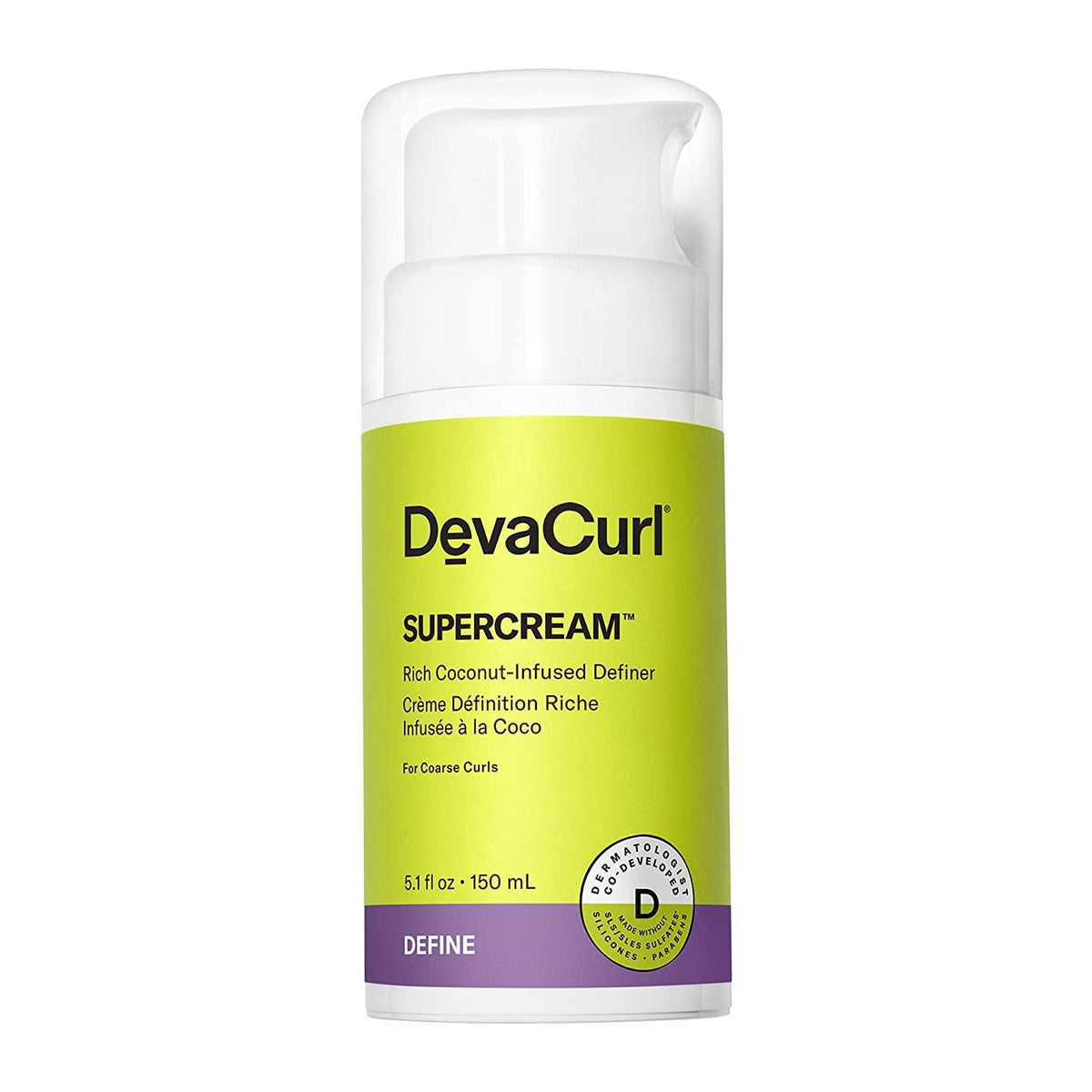 Devacurl Supercream Rich Coconut Definer, 5.1 Fl Oz - Moisturizing Hair Cream For Curls