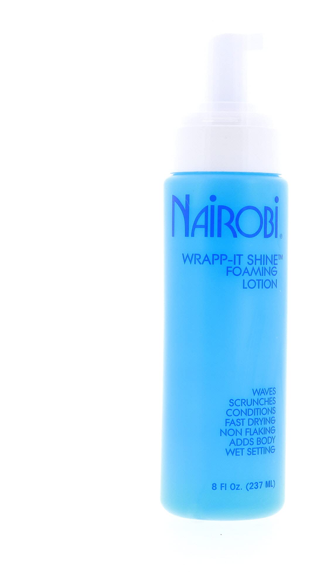 Nairobi Wrapp-It Shine Liquid Spray, 8 Oz - High Shine Hair Finish, White