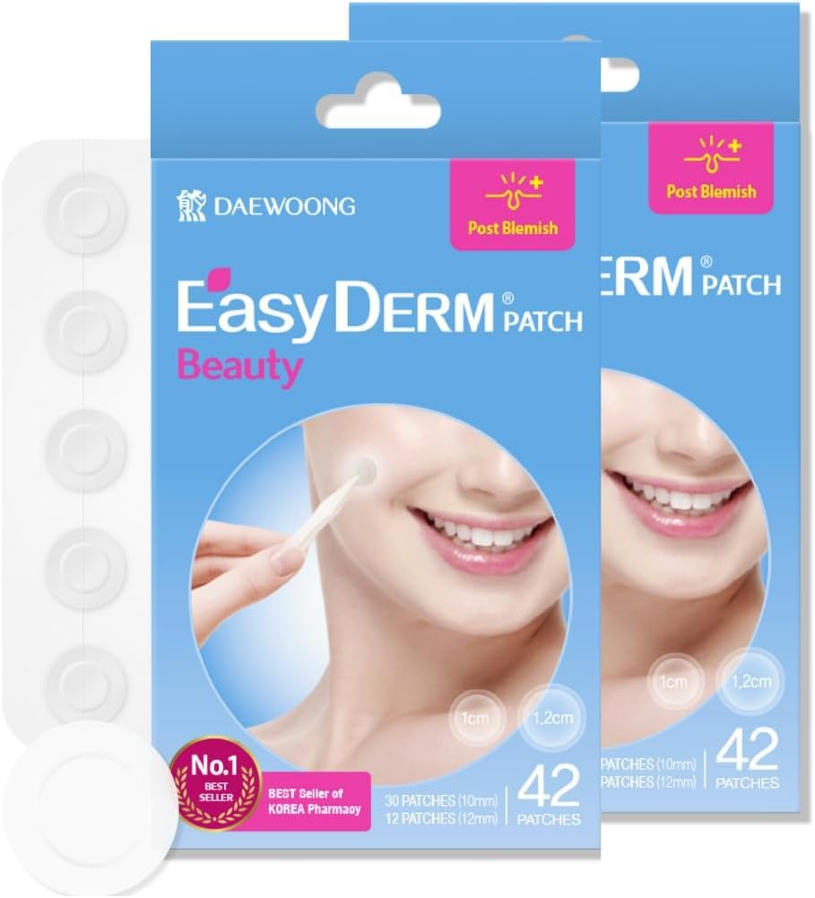 Easyderm Hydrocolloid Pimple Patch - 84 Counts K-Beauty Acne Spot Care By Daewoong