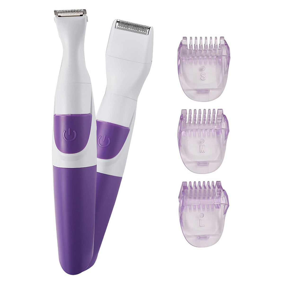 Zjchao 2 In 1 Bikini Trimmer & Shaver For Women - Waterproof Hair Removal Tool, Purple