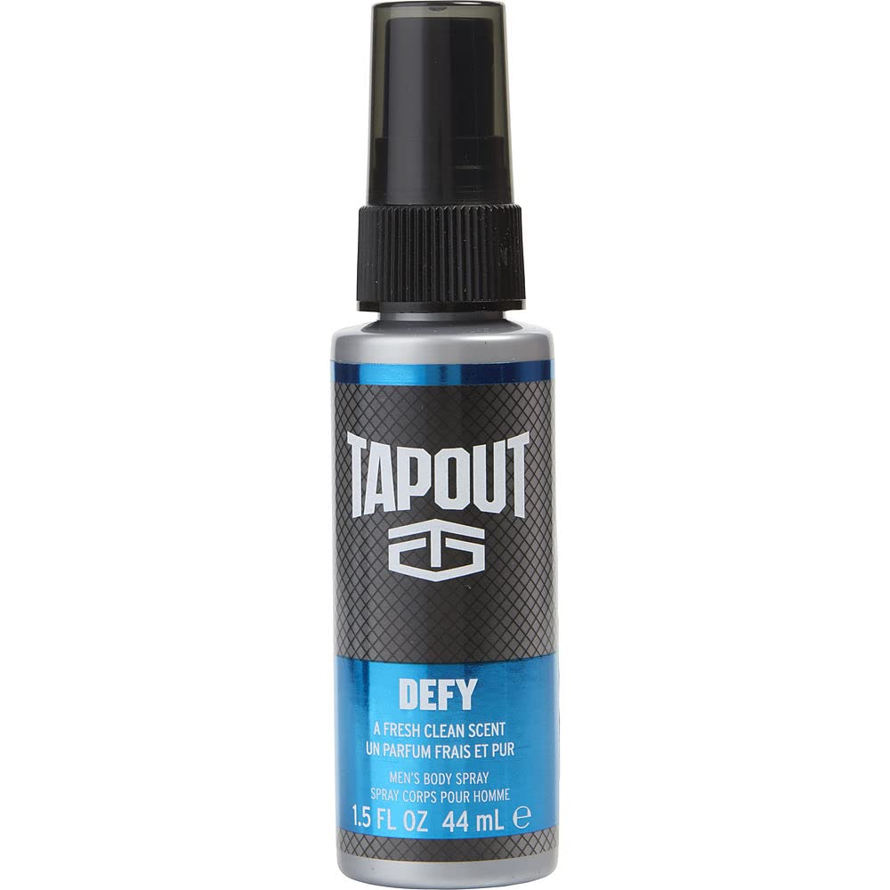 Tapout Defy Body Spray For Men, 1.5 Oz Travel Spray - Fresh Scent, Long-Lasting Fragrance